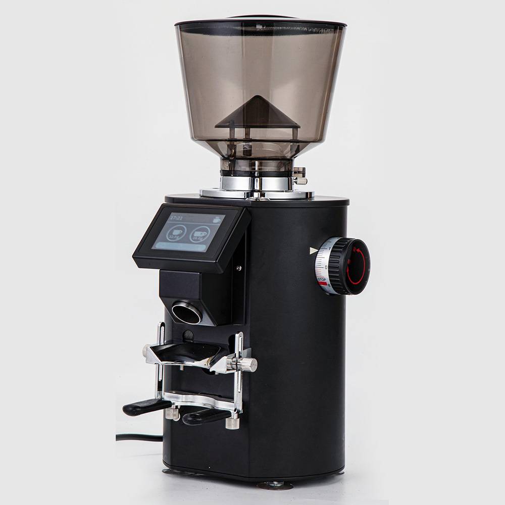 Zilong Automatic Coffee Grinder Electric with LED Display Grinding both by Weight and by time  64mm Burr for shop Hotel & Household Use