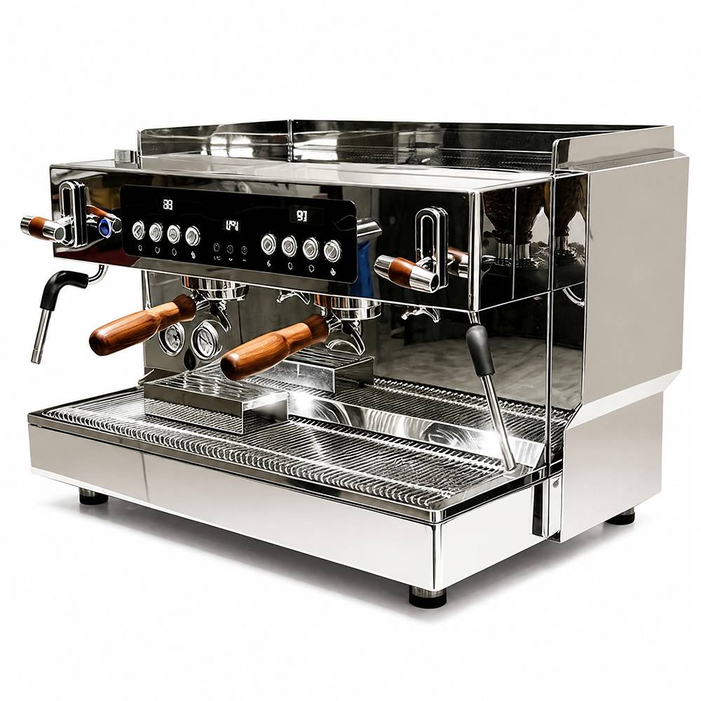 ZL28 Zilong ZL28 Mirror Stainless Steel Semi-automatic Rotary Pump Espresso Machine