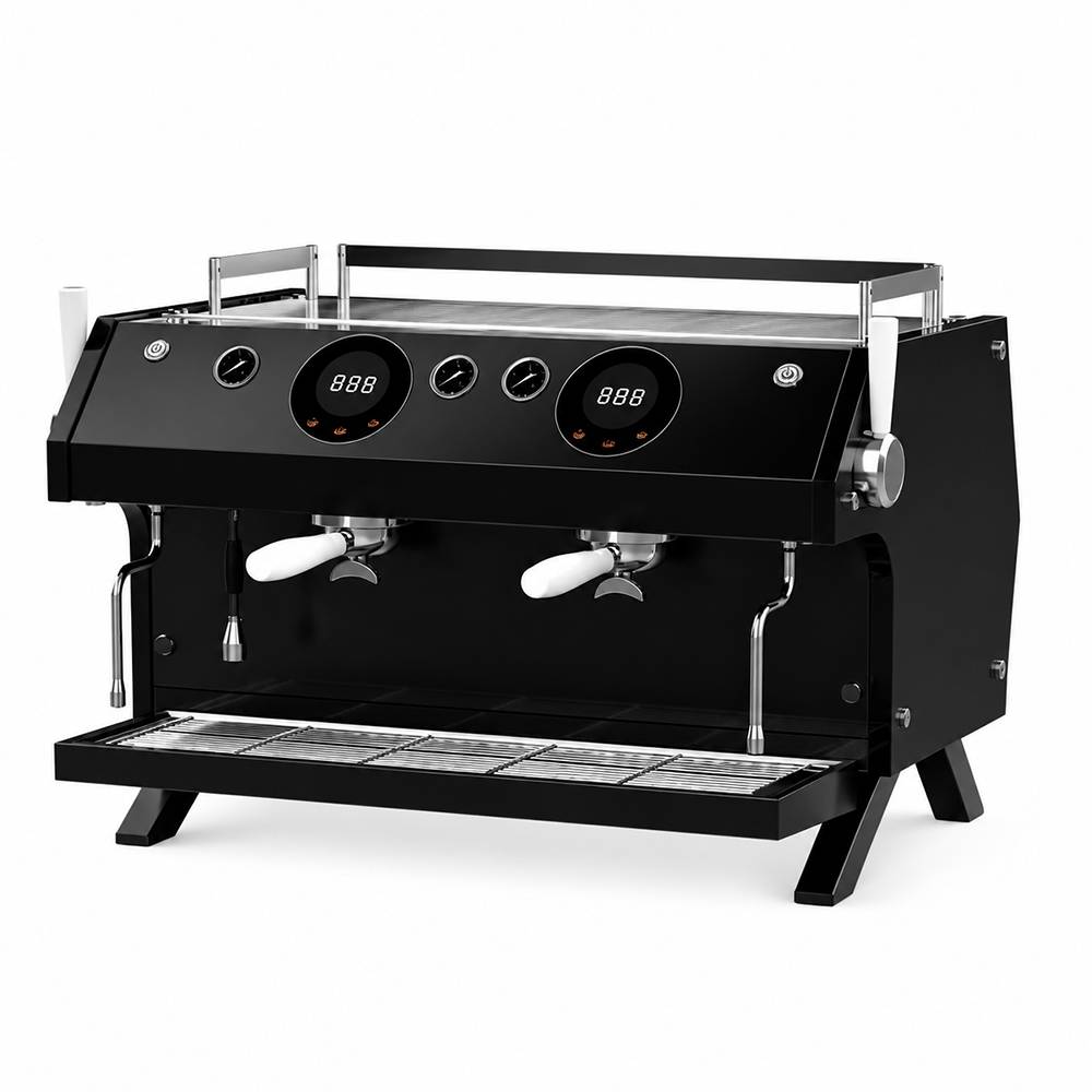 ZL05 ZILONG Commercial Double Groups Electric Coffee Machine OEM Multiple Boilers Espresso Machine for Distributor and Shops