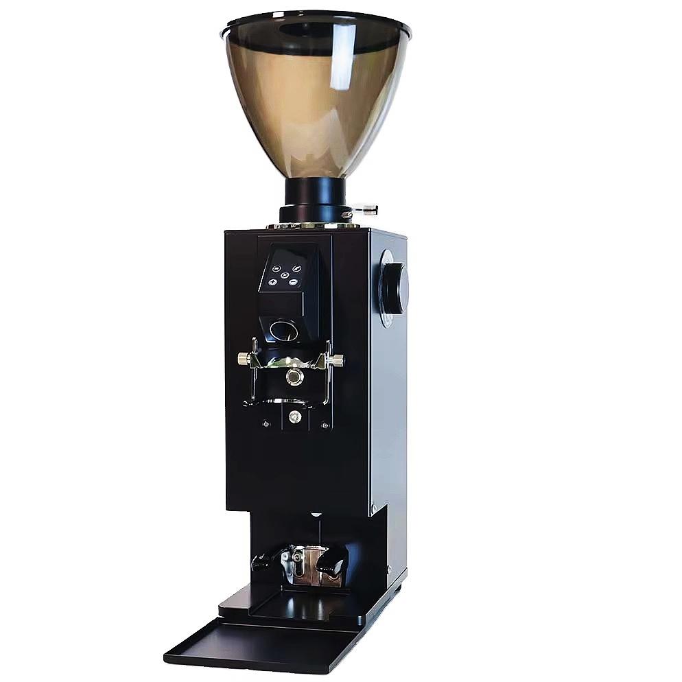 ZL900 black 2-in-1 Commercial Coffee Grinder with Automatic Tamper