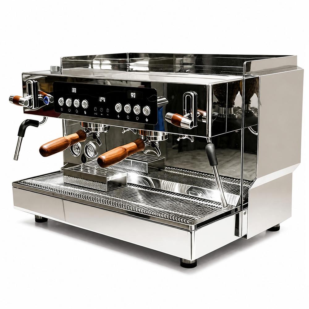 ZL28 Zilong ZL28 Mirror Stainless Steel Semi-automatic Rotary Pump Espresso Machine